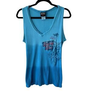 Y2K Harley Davidson Womens Harley Girl Sturgis Tank Top‎ Ombre Size Extra Large